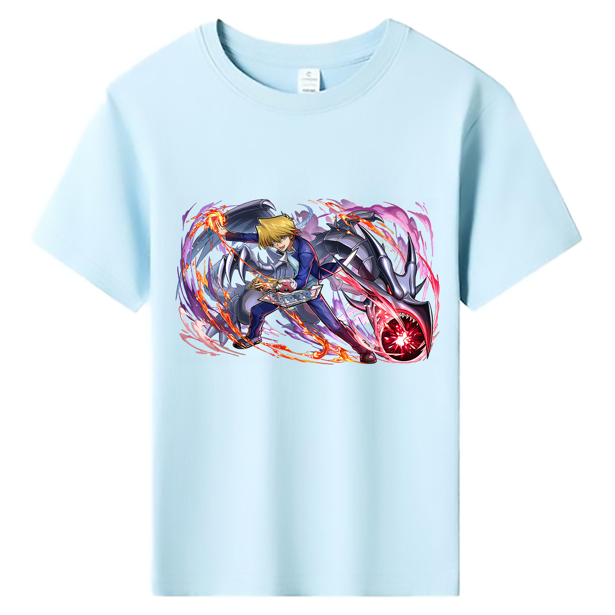 （画像用） 遊☆戯☆王 Yu-Gi-Oh! 綿100％キッズTシャツ（フロントプリント）